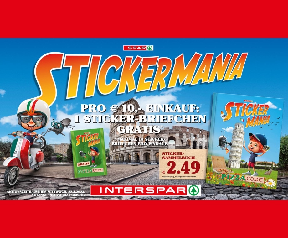 Stickermania bei INTERSPAR